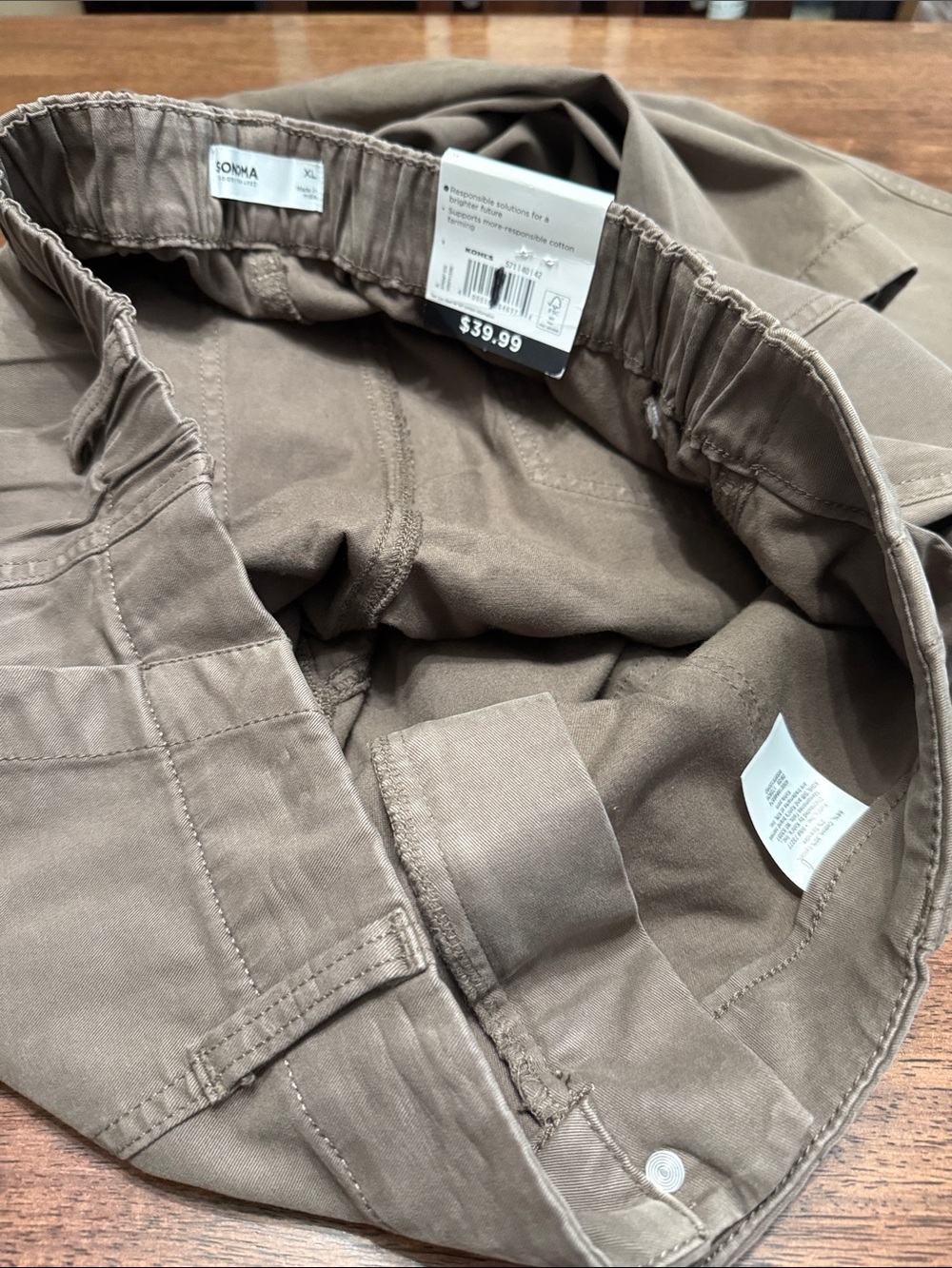 Sonoma wide leg high rise stretch utility pants - Picture 9 of 9